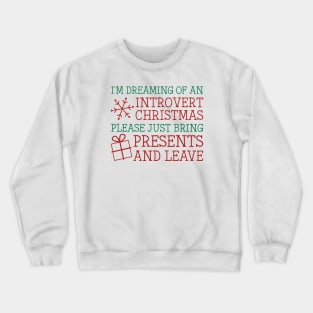 Introvert Christmas Crewneck Sweatshirt